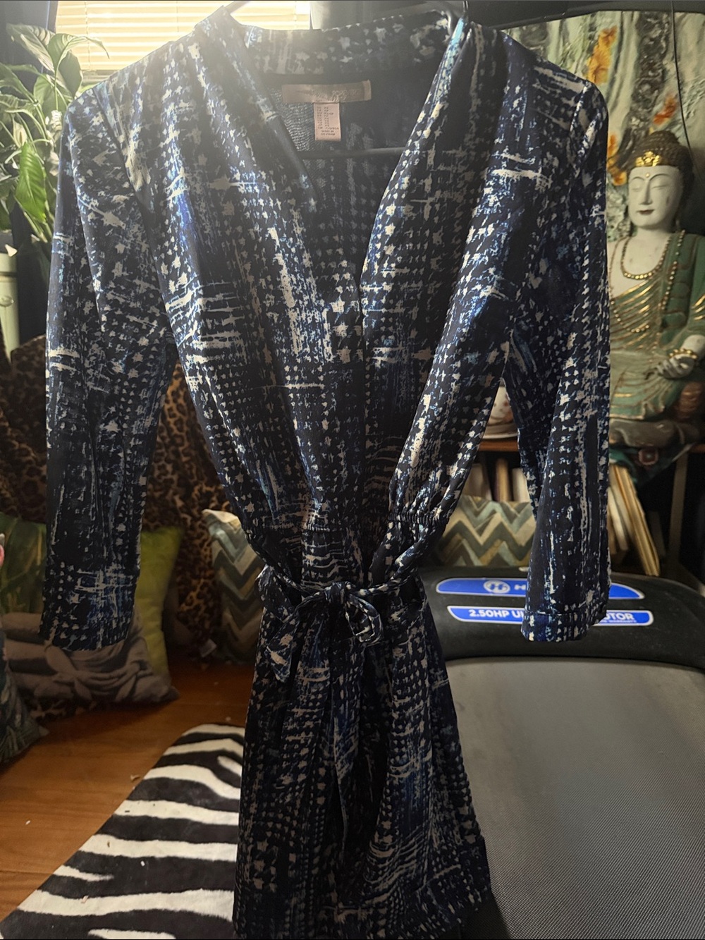 Forever 21 Navy abstract dress